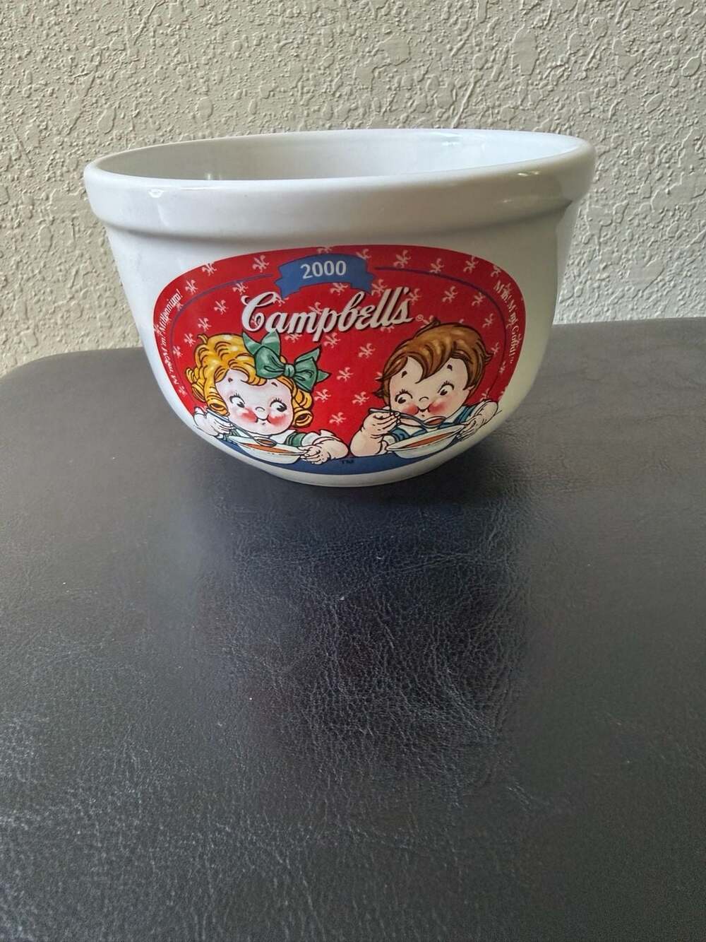 Vintage 2000 Campbell's Soup Kids Ceramic Bowl Houston Harvest